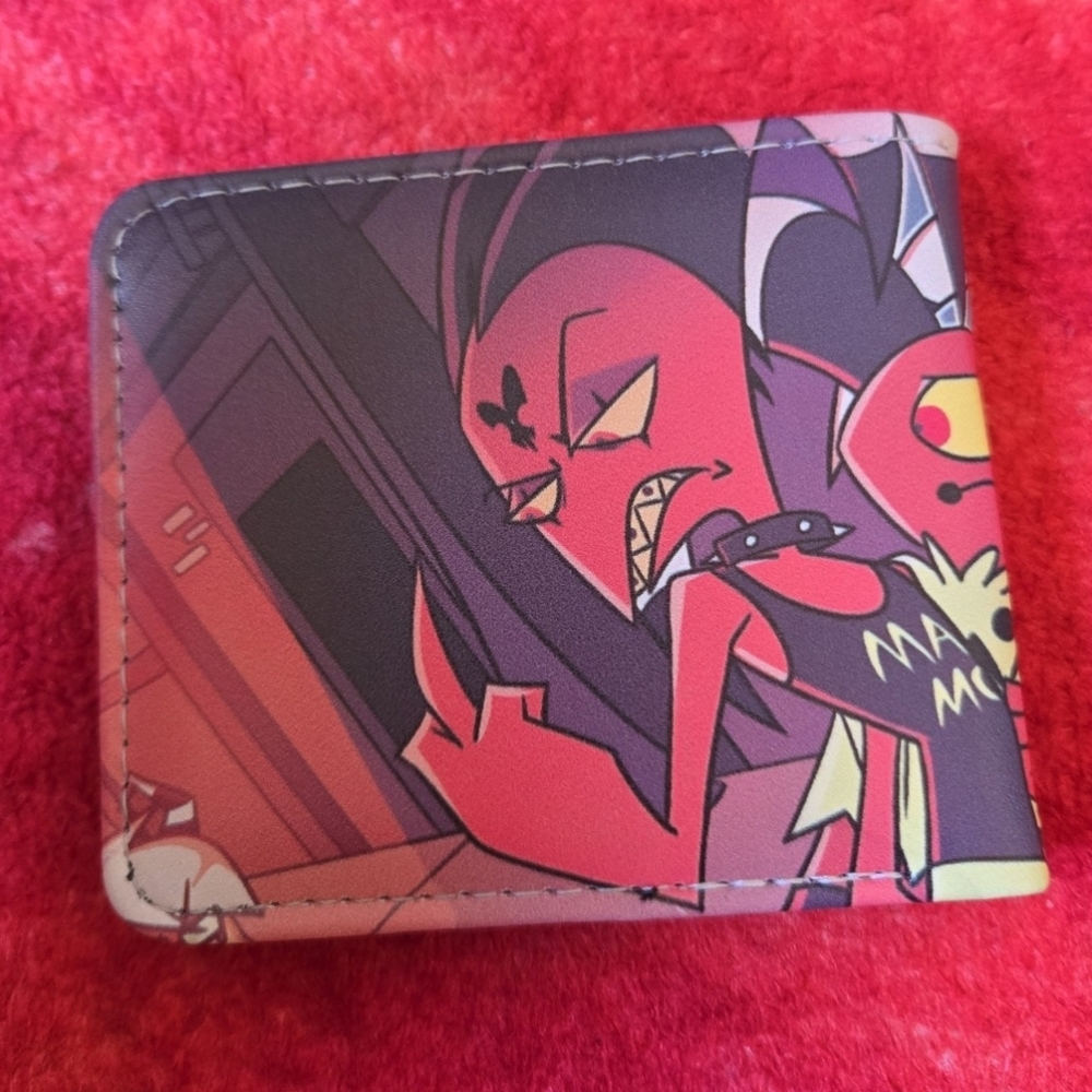 New helluva boss Halloween horror anime manga leather wallet